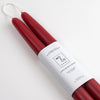 Berry Red Beeswax Tapers