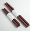 Burgundy Beeswax Tapers