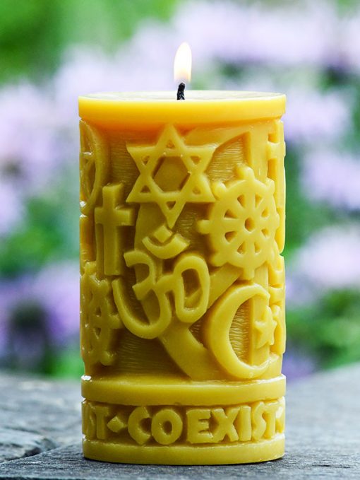 Beeswax Coexist in Peace Pillar