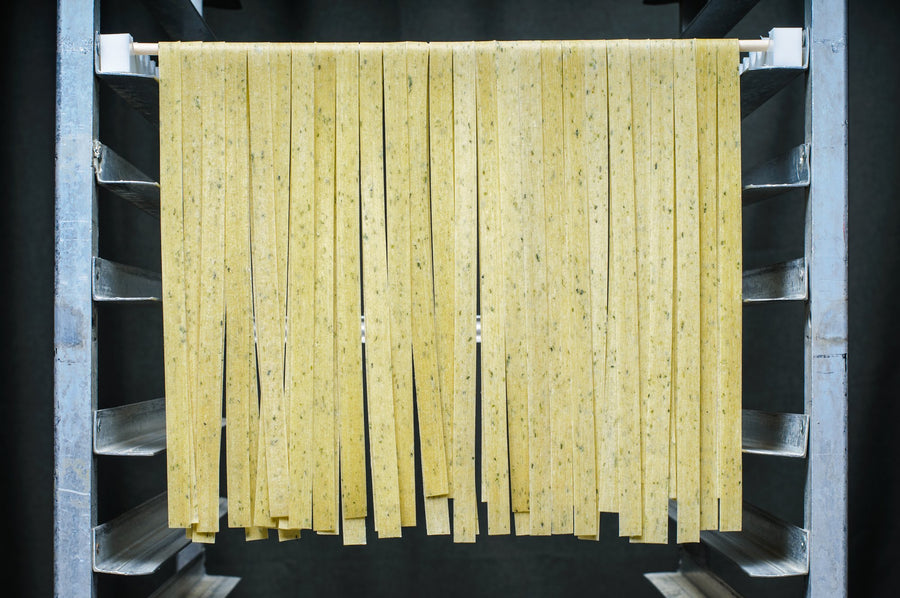 Garlic Chive Pappardelle