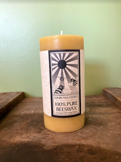 Beeswax Pillar 3'' x  6"
