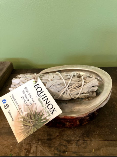 Sage Smudge Wand & Abalone Shell Bundle