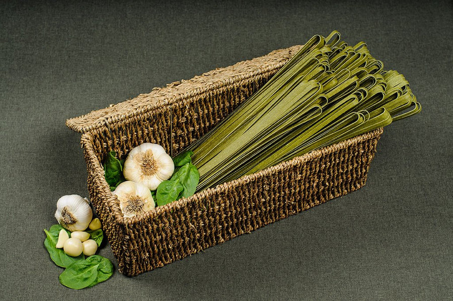 Spinach Garlic Fettuccine